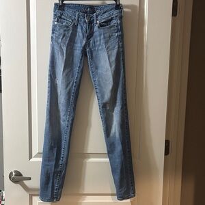 American Eagle Outfitters Light Blue Straight Leg Jeans